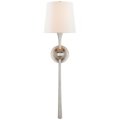 Aerin Dover Large Tail Sconce in Silver Leaf by Visual Comfort Signature