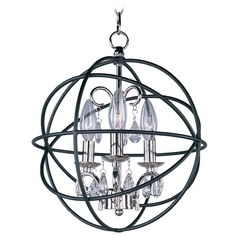 Orbit Anthracite and Polished Nickel Pendant by Maxim Lighting