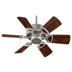 Estate Satin Nickel Ceiling Fan Without Light by Quorum Lighting