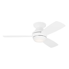 Ikon 44-Inch 3CCT LED Fan in Matte White by Visual Comfort & Co Fans