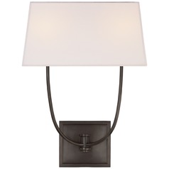 E.F. Chapman Venini Double Sconce in Bronze by Visual Comfort Signature