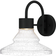 Felix Matte Black LED Outdoor Wall Light by Quoizel Lighting