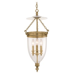Hanover Pendant in Aged Brass by Hudson Valley Lighting