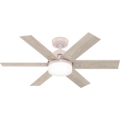 Pacer Blush Pink LED Ceiling Fan by Hunter Fan Company
