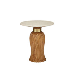 Tassel Accent Table in Morel Brown by Currey & Company Lighting