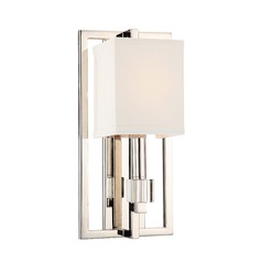 Crystorama Lighting Dixon Polished Nickel Sconce