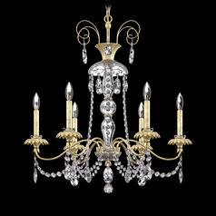Helenia Heirloom Silver Crystal Chandelier by Schonbek Lighting