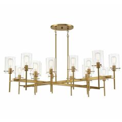 Vista 16-Light Chandelier in Burnished Brass by Savoy House