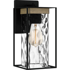 Longwood Matte Black Outdoor Wall Light by Quoizel Lighting