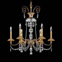 Helenia Heirloom Gold Crystal Chandelier by Schonbek Lighting