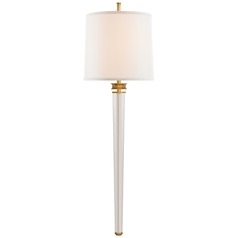 Thomas OBrien Lyra Large Tail Sconce in Brass by Visual Comfort Signature