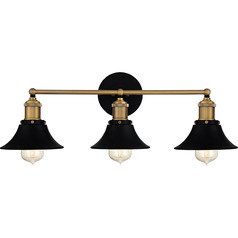 Trafalgar Bathroom Light in Matte Black by Quoizel Lighting