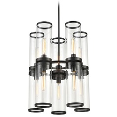 Revolve II Urban Bronze Chandelier by Alora Lighting