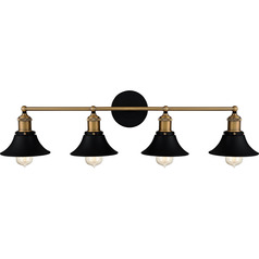 Trafalgar Bathroom Light in Matte Black by Quoizel Lighting