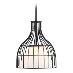 Evensong 12-Inch Pendant in Black by Designers Fountain Lighting