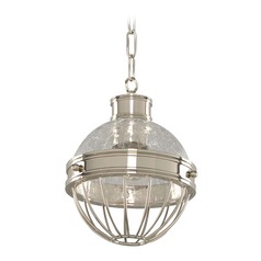 Montauk Polished Nickel Mini Pendant by Kalco Lighting