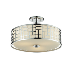 Elea Chrome Semi-Flush Mount by Z-Lite