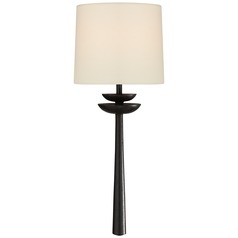 Aerin Beaumont Medium Tail Sconce in Aged Iron by Visual Comfort Signature