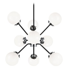 Maru Chrome Chandelier by Matteo Lighting