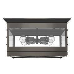 Douglas 18-Inch Urban Bronze Flush Mount Light by Alora Lighting