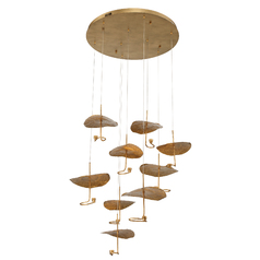 Lagatto 9-Light LED Chandelier in Bronze by Eurofase Lighting