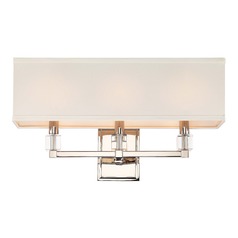 Crystorama Lighting Dixon Polished Nickel Sconce