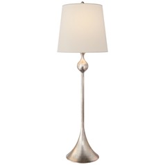 Aerin Dover Buffet Lamp in Burnished Silver Leaf by Visual Comfort Signature