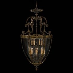 Pendant with Clear Glass in French Gold by Metropolitan Lighting