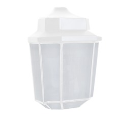 Frosted Glass Outdoor Wall Light White Costaluz by Besa Lighting