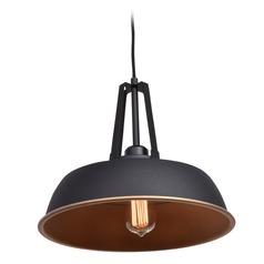 Nostalgia Matte Black Barn Light by Access Lighting