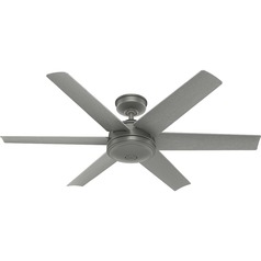 Jetty Matte Silver Ceiling Fan by Hunter Fan Company