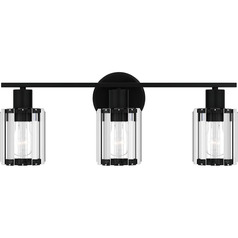 Isla Matte Black Bathroom Light by Quoizel Lighting