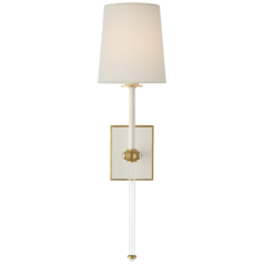 Lucia 21-Inch Cordless Sconce in Matte White by VC Signature