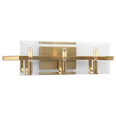 Cahill Brushed Bronze 3-Light Bathroom Light by Progress Lighting