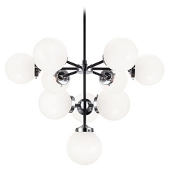 Maru Chrome Chandelier by Matteo Lighting
