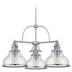Grant 24-Inch Chandelier in Brushed Nickel by Quoizel Lighting