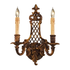 Sconce Wall Light in Oxide Brass by Metropolitan Lighting