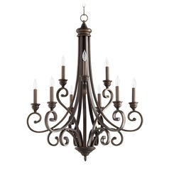 Bryant Oiled Bronze Chandelier by Quorum Lighting
