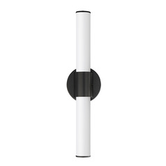 Tubo Black LED Vertical Bathroom Light by Maxim Lighting