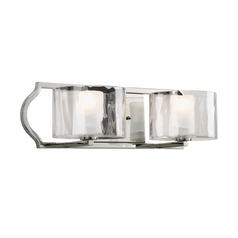 Caress Bathroom Light in Polished Nickel by Progress Lighting