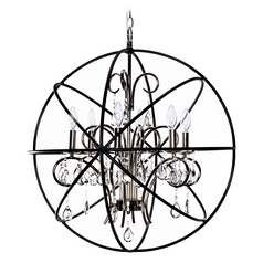 Orbit Anthracite and Polished Nickel Pendant by Maxim Lighting