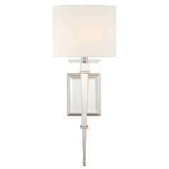 Clifton 20-Inch Wall Sconce in Polished Nickel by Crystorama Lighting
