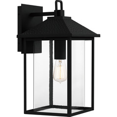 Fletcher Earth Black Outdoor Wall Light by Quoizel Lighting