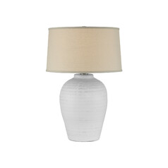 Dashwell Table Lamp in White by Currey & Company Lighting