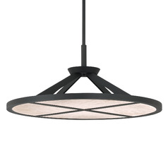 Stiles 28-Inch LED Pendant in Sand Coal Black by Minka Lavery