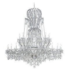 Crystorama Lighting Maria Theresa Polished Chrome Crystal Chandelier