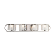 Caress Bathroom Light in Polished Nickel by Progress Lighting