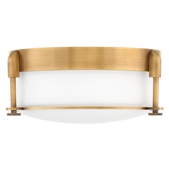 Colbin 12.50-Inch Heritage Brass Flush Mount by Hinkley Lighting
