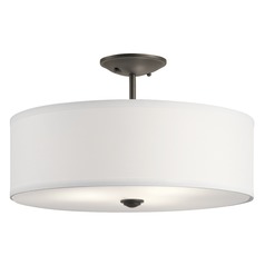 Modern Semi-Flush Mount Light Olde Bronze Shailene by Kichler Lighting