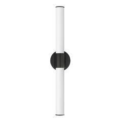Tubo Black LED Vertical Bathroom Light by Maxim Lighting